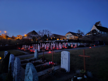 Gedenkfeier auf dem Friedhof Affoltern i.E: